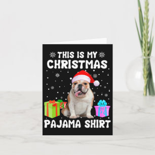 Cartão O Meu Cachorro de Bolinho de Natal Pajama Puppy L