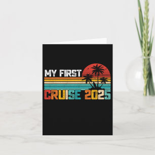 Cartão O Meu Primeiro Cruise 2025 Family Vacation Cruise