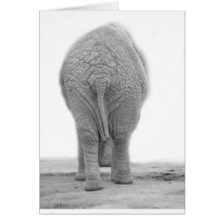 Cartão O meu rabo parece grande