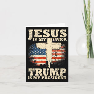 Cartão O Meu Salvador Trump É O Meu Presidente Trump Apoi