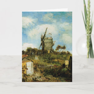 Cartão O Moinho de la Galette por Vincent van Gogh