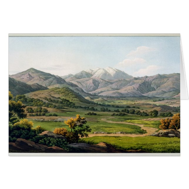 Cartão O Monte Olimpo, como visto entre Larissa e babá, p (Frente Horizontal)