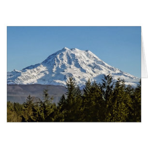 Cartão O Monte Rainier majestoso