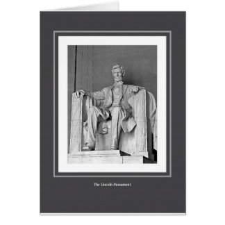Cartão O monumento de Lincoln