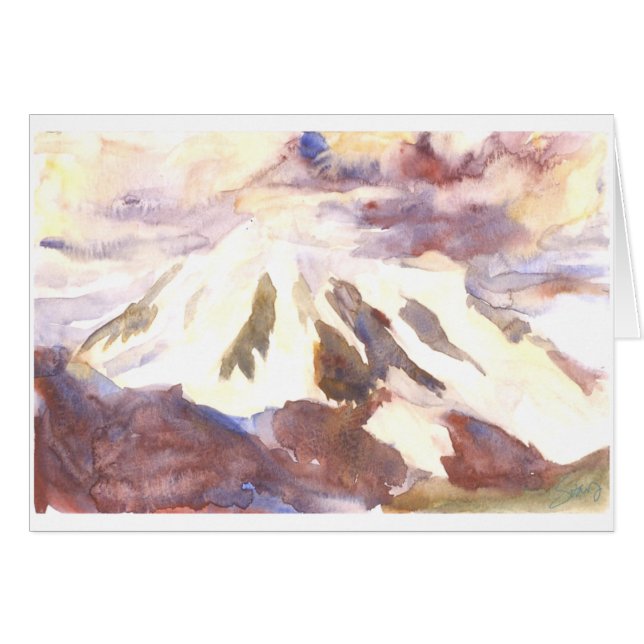 Cartão O Mt. Shuksan, enfrentando ataca junto (Frente Horizontal)