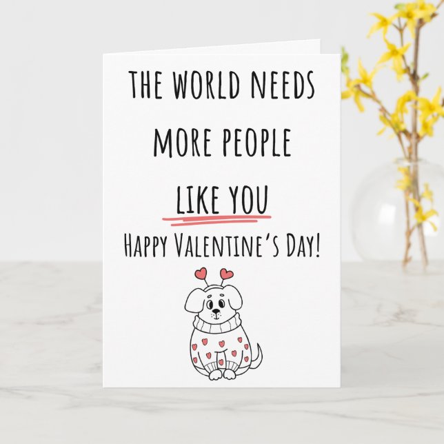 Cartão O Mundo Precisa de Mais Pessoas Dobrada de São Val (Flor Amarela)