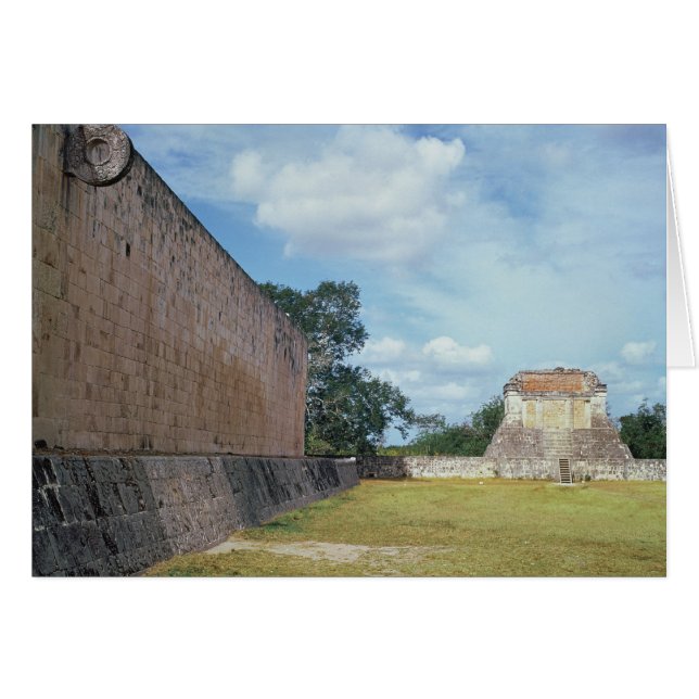 Cartão O muro do Tribunal de Bola (Frente Horizontal)