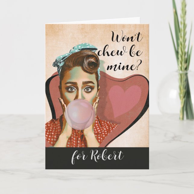 Cartão O Namorados retrorreflector não mastigará a minha  (Frente)