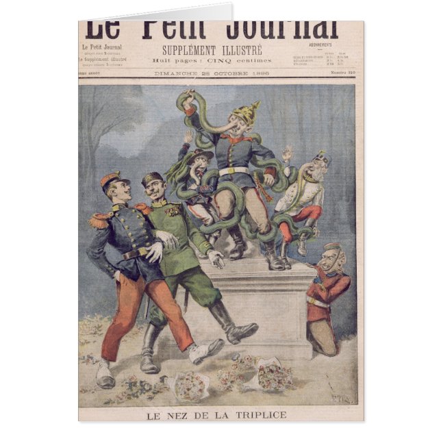 Cartão O nariz dos aliados após Laocoon (Frente)