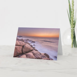 Cartão O nascer do sol na praia Guarda faz Embau