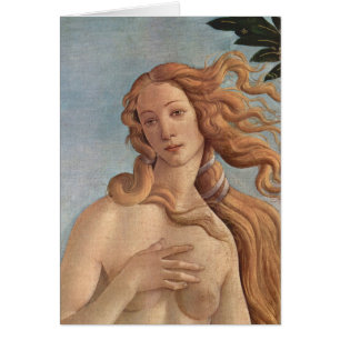 Cartão O Nascimento de Vênus (detalhe) por Sandro Bottic