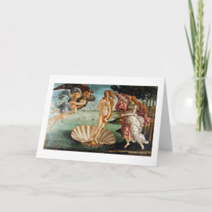 Cartão O Nascimento de Vênus, Sandro Botticelli, 1485