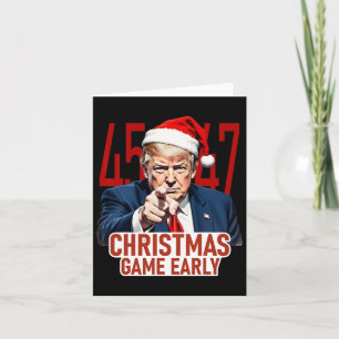 Cartão O Natal Chegou Engraçado O Donald Trump Papais noe