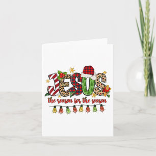 Cartão O Natal Cristão Retro É A Razão Para A Se