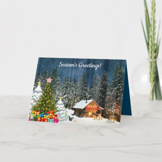 Cartão O Natal da Cabana  (Frente)