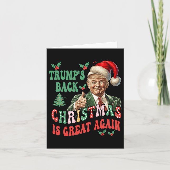 Cartão O Natal de Trump é Excelente novamente Engraçado (Frente)