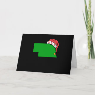 Cartão O Natal do Nebraska - Bonito Oferta de Natal Verde