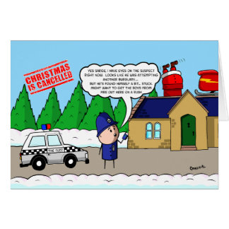 Cartão O Natal é Cancelado - Papais noeis ficam presos