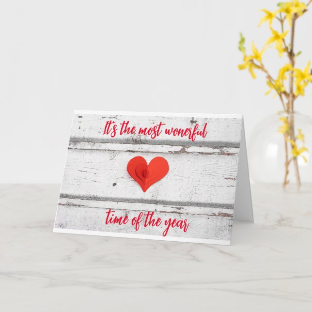 CARTÃO O NATAL MAIS MARAVILHOSO DO ANO (Flor Amarela)