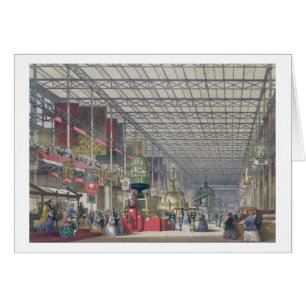 Cartão O Nave britânico da grande exposição, 1851 (co