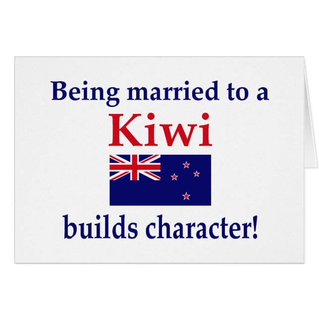 Cartão O New Zealander constrói o caráter (Frente Horizontal)