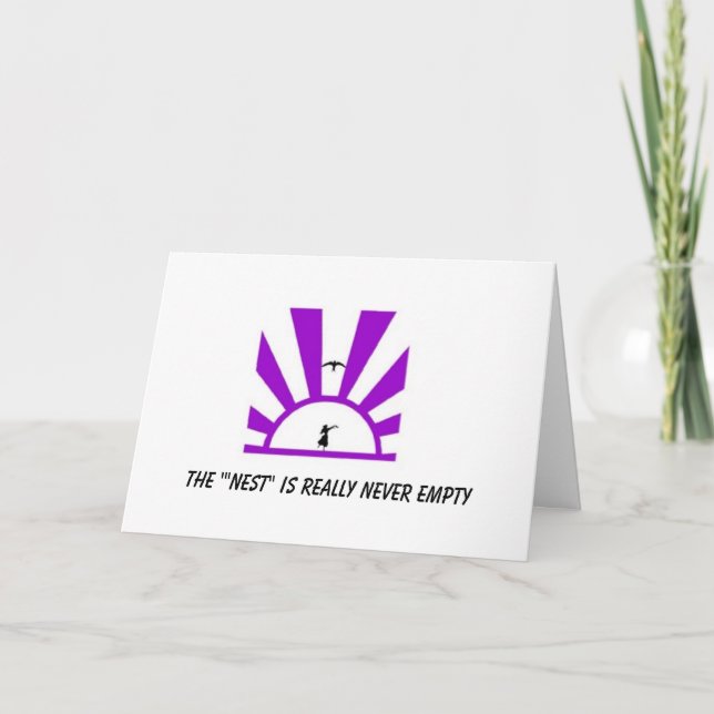 Cartão O ninho vazio (Frente)