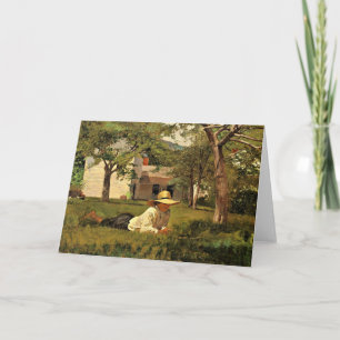 Cartão O Nooning de Winslow Homer