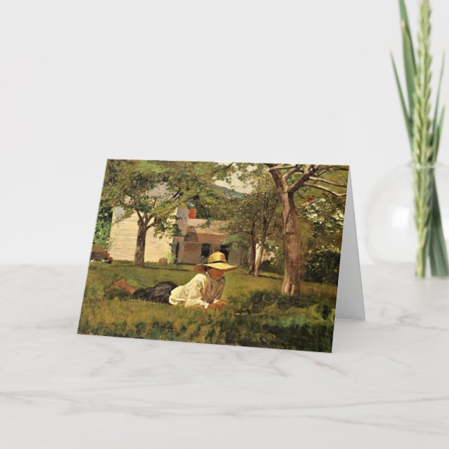 Cartão O Nooning de Winslow Homer (Frente)