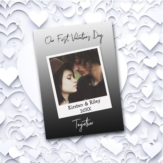 Cartão O nosso primeiro Dia de os namorados, Retro Person (Criador carregado)