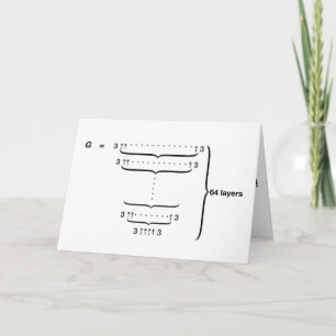 Cartão "O NÚMERO DE GRAHAM - É o quanto te amo!"