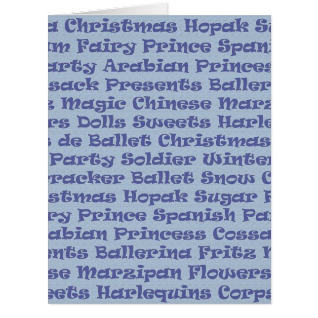 Cartão O Nutcracker (Frente)