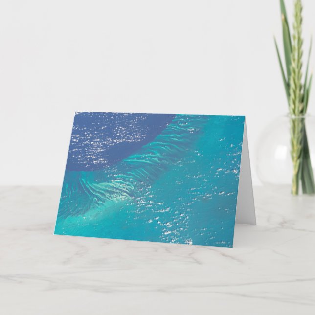 Cartão O Oceano Atlântico Ao Largo Da Costa Das Baamas (Frente)