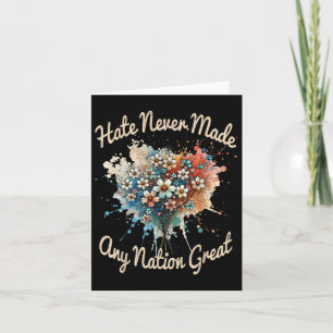 Cartão O Ódio Nunca Fez Nenhum Excelente Nação, Engraçado