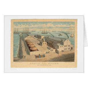 Cartão O óleo ártico trabalha, San Francisco, CA (0032A)