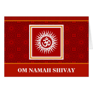 Cartão O OM espiritual assina