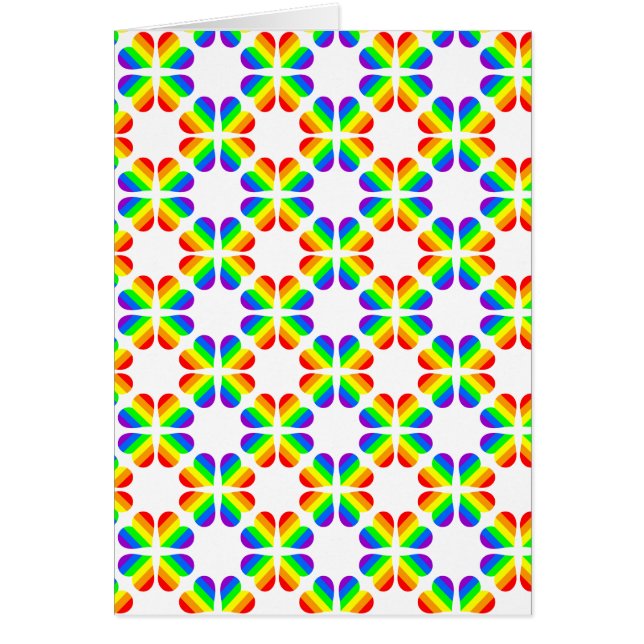 Cartão O Orgulho Arco-Íris (Frente)