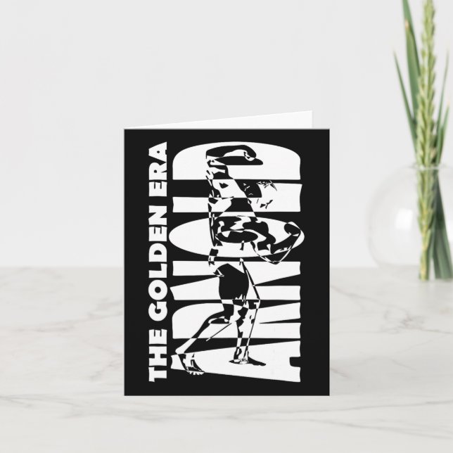 Cartão O Ouro Era Arnold Bodybuilding (Frente)