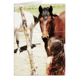 Cartão O ouvinte do cavalo