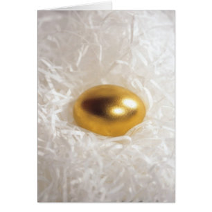 Cartão O ovo dourado