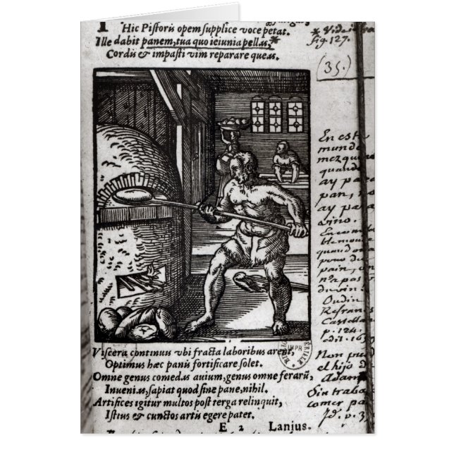 Cartão O padeiro (Frente)