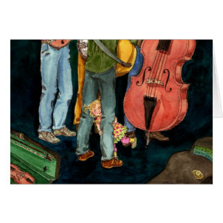 Cartão O pai joga o Bluegrass