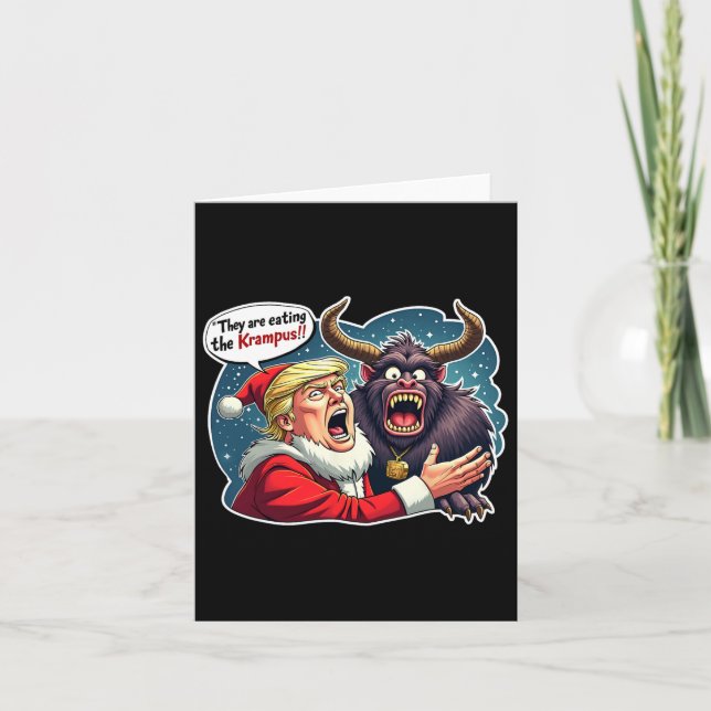 Cartão O Pai Natal Está Comendo Kr (Frente)