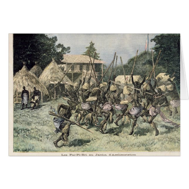 Cartão O Pai-Pi-Bri no Jardin d Acclimatation (Frente Horizontal)