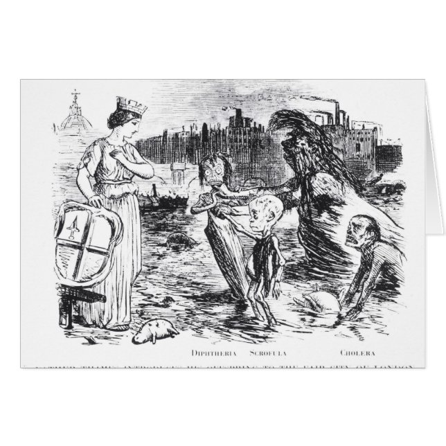 Cartão O pai Tamisa introduz sua prole (Frente Horizontal)