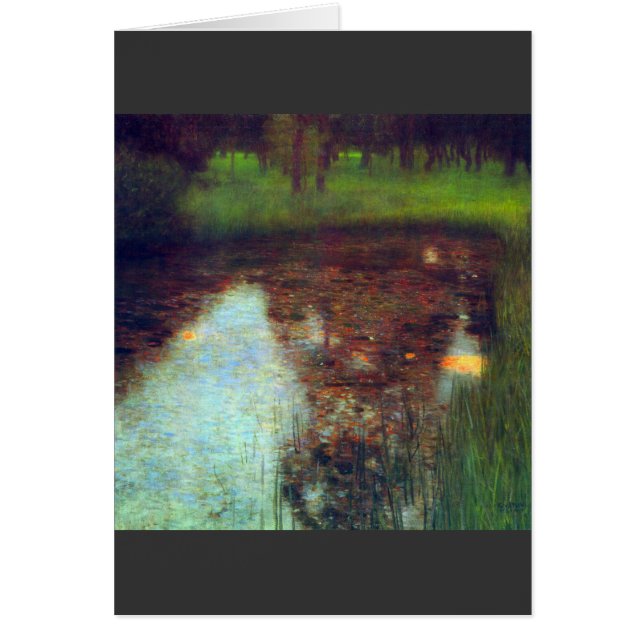 Cartão O pântano de Gustav Klimt (Frente)