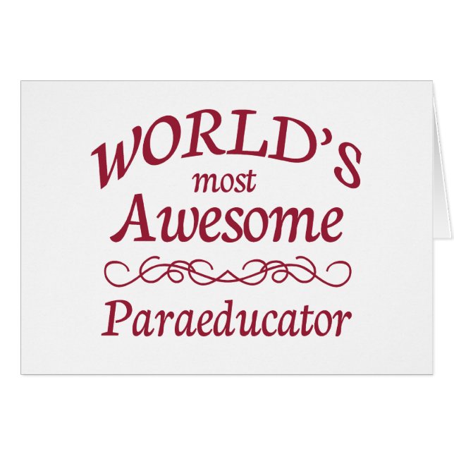 Cartão O Paraeducator o mais impressionante do mundo (Frente Horizontal)