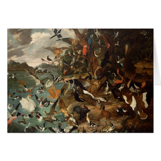 Cartão O parlamento dos pássaros (Frente Horizontal)