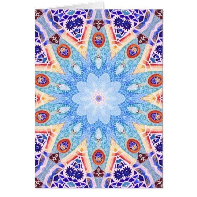 Cartão O parque de Gaudi (Frente)