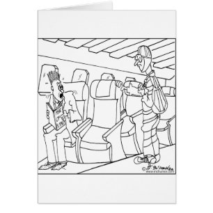 Cartão O passageiro veste um pára-quedas