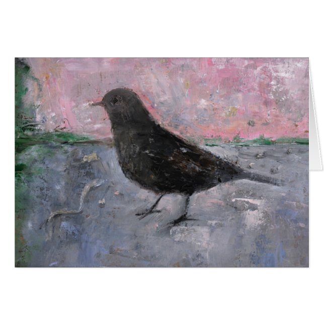 Cartão O pássaro adiantado 2008 (Frente Horizontal)